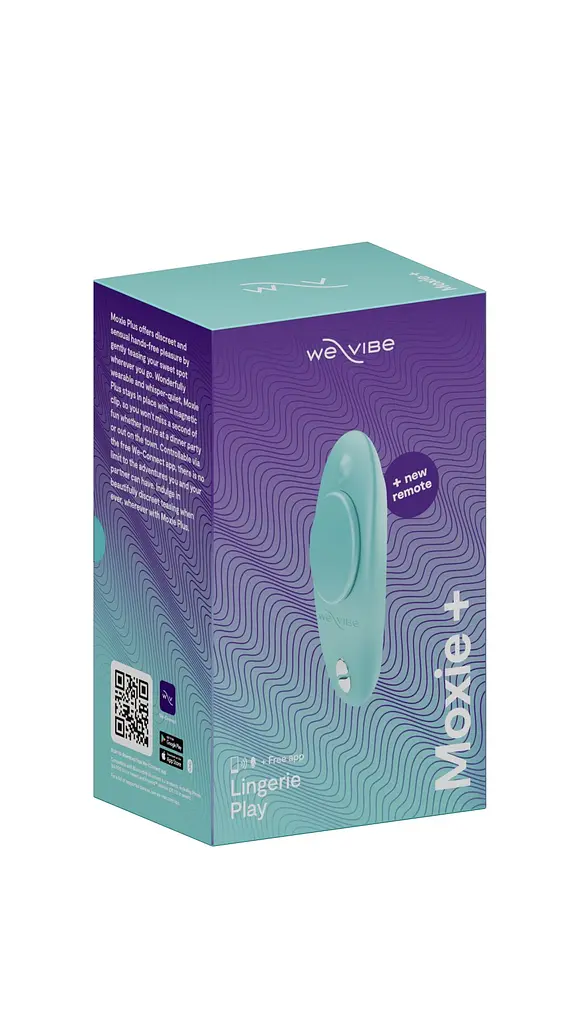 Смарт-вібратор у трусики We-Vibe Moxie+ Aqua, оновлений пульт ДК - фото 3