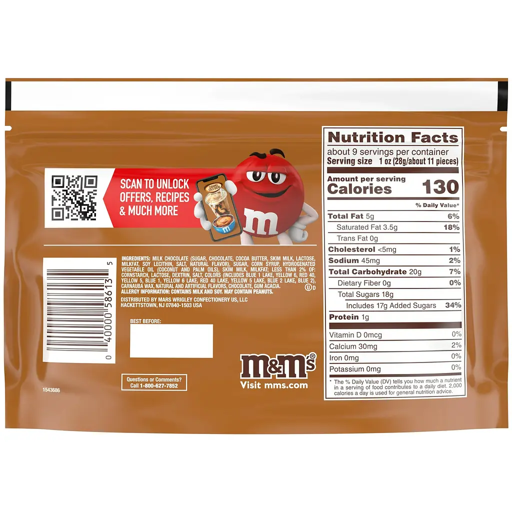 Драже M&M`s Caramel Cold Brew Chocolate Candy 256,6 g - фото 3