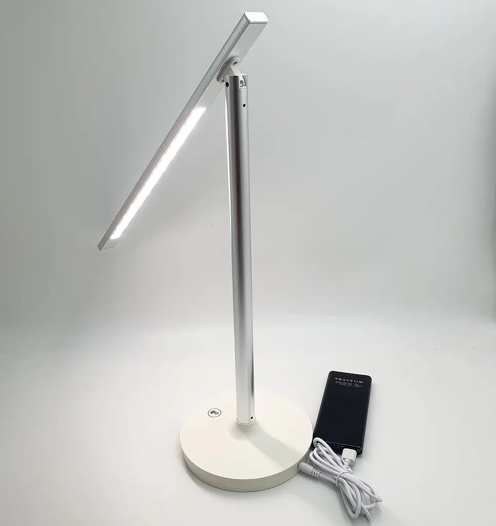 Світлодіодна LED настільна лампа, металева, 45 см, сенсорна, працює від USB, 3 рівні регулювання яскравості UKC FX-022 - фото 3