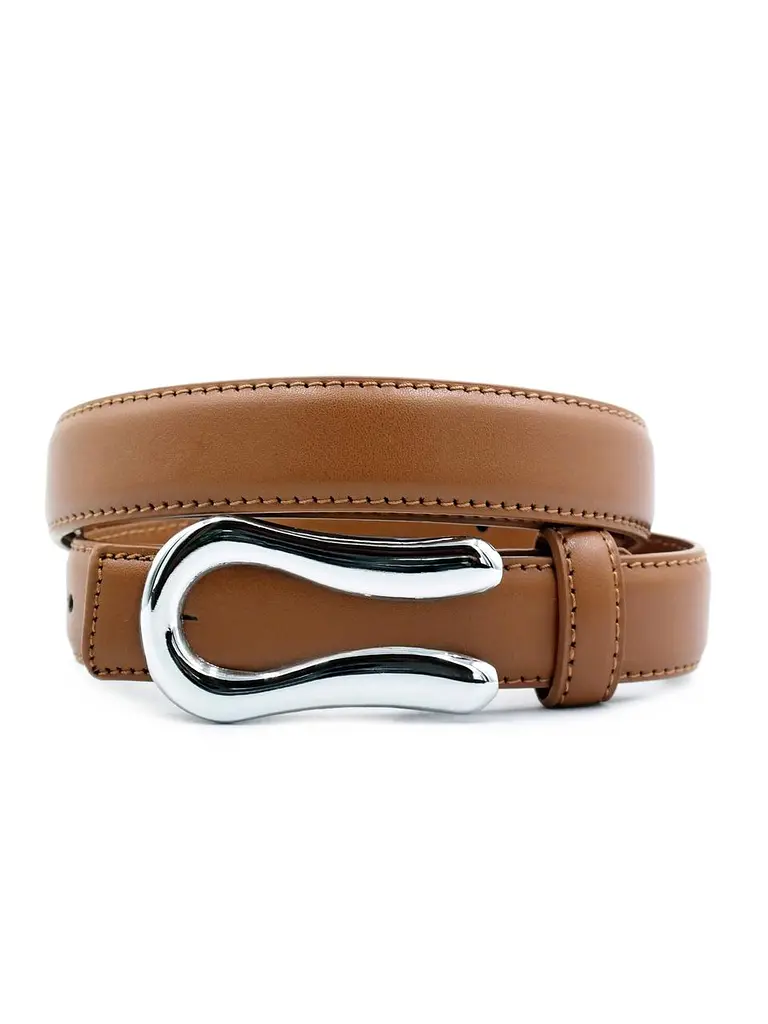Жіночий шкіряний ремінь 2,3 х 105 см Weatro Коричневий zhin-kit-23k-0088 (zhin-kit-23k-0088) - фото 3