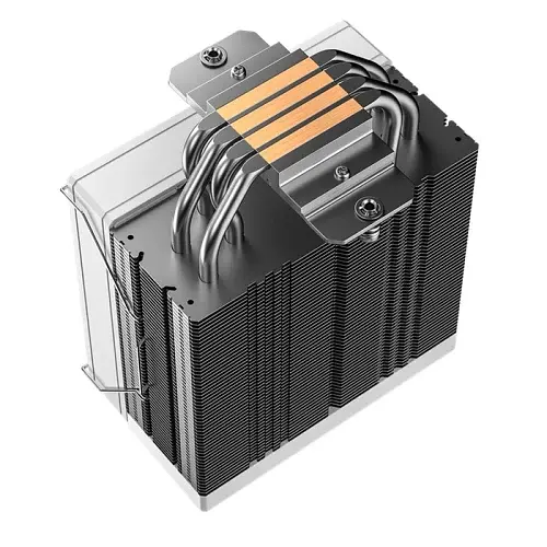 Кулер для процесора ID-Cooling FROZN A410 SE WHITE, 120 мм, 4 теплових трубок, алюміній/мідь, 300±200 ~ 1800±10% RPM, 24.8dB(A) Max, Intel: 1851/1700/1200/115x, AMD: AM4/AM5, 152х76х128 мм, 4-pin PWM, до 180 Вт - фото 3