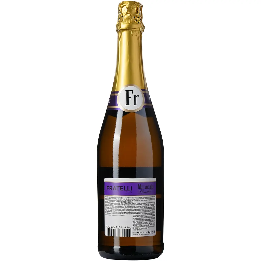 Напій винний Fratelli Maracuja Giallo слабоалкогольний газований напівсолодкий білий 6-6.9% 0.75 л - фото 2
