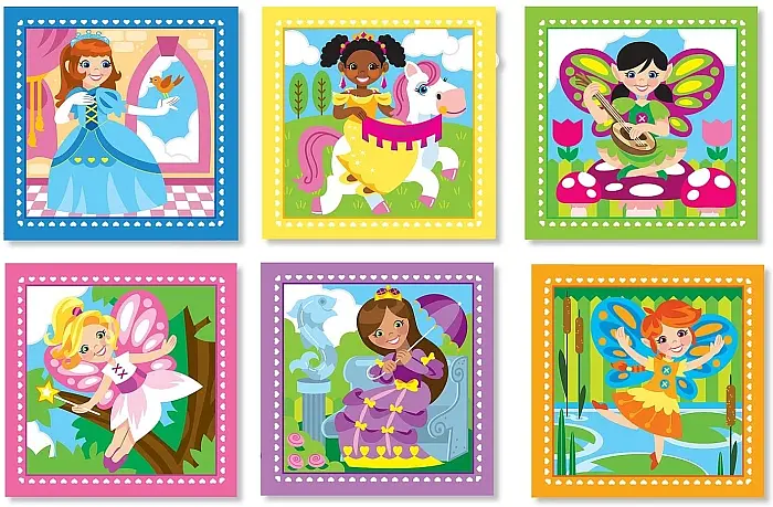Деревянные кубики на платформе Melissa&Doug Принцессы и феи (MD19040) - фото 2