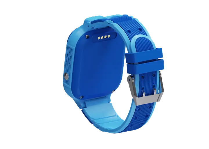 Смарт-годинник телефон дитячий LEMFO LT37 4G GPS Wi-Fi з відеодзвінком SIM-карта силіконовий ремінець Blue (18758) - фото 3
