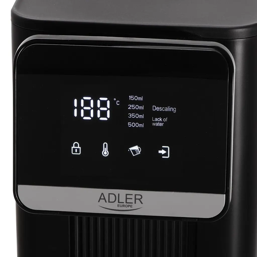 Диспенсер гарячої води Adler AD 1357, 2,5 л, 8 температур, сенсорна панель, швидкий нагрів, фільтр води, 2600 Вт - фото 9