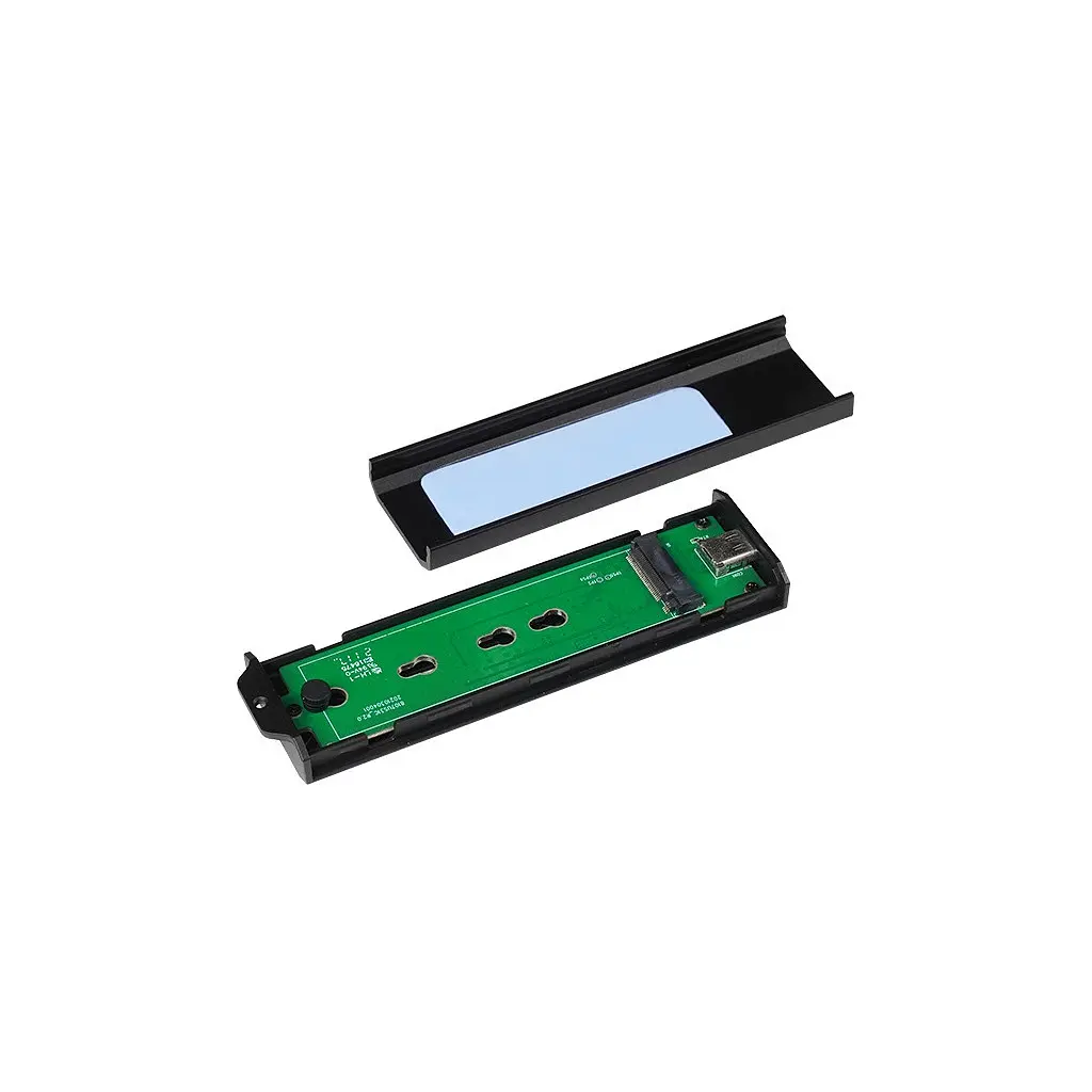 Кишеня зовнішня Chieftec M.2 PCIe NVMe/SATA SSD CEB-M2C-TLE USB 3.2 Gen2 Type-C Tool-Less Alum/Plastic (CEB-M2C-TLE) - фото 3