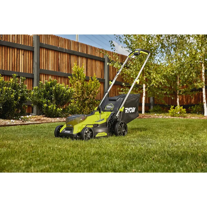Газонокосарка акумуляторна безщіткова RYOBI RY18LMX33A-150 ONE+ 18В (ЗП+1х5Ач) 33см - фото 4