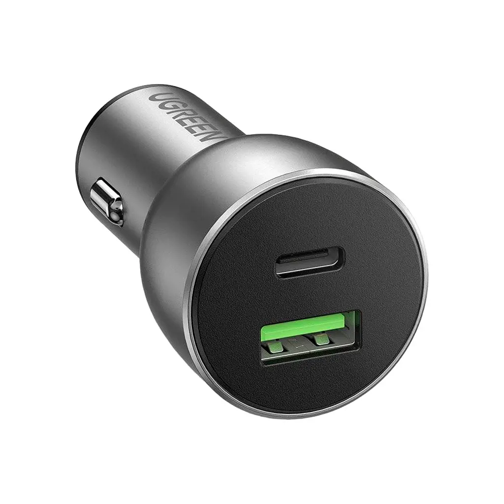 Зарядний пристрій Ugreen 1xUSB-C + 1xUSB QC 3.0 60 Вт CD213 сірий (60980) - фото 2