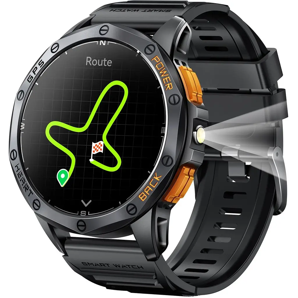 Смарт-годинник Uwatch Smart GPS Max Black 2 ремінці (3337) - фото 3