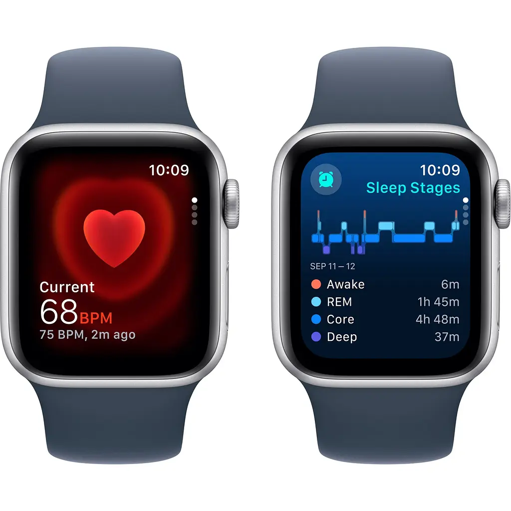 Смарт-годинник Apple Watch SE 2 GPS 40mm Silver Aluminium Case with Storm Blue Sport Band M/L [MRE23] [95082] - фото 6