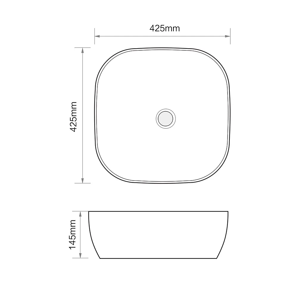 Умивальник накладний Mixxus Premium Diverse-0105 425x425x145 мм MP6535, Білий - фото 4