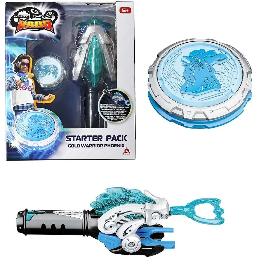 Дзига Auldey Infinity Nado VI Starter Pack Gold Warrior Phoenix (EU654113) - фото 2