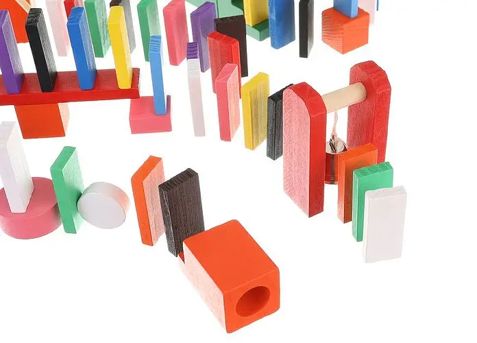 Домино Kinderkraft деревянный конструктор 407 эл. (9357) - фото 4