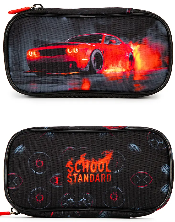Ортопедичний шкільний рюкзак 3 в 1 для хлопчика School Standard 38х30х18 см з Машиной для молодших класів (Full 170-69) - фото 4