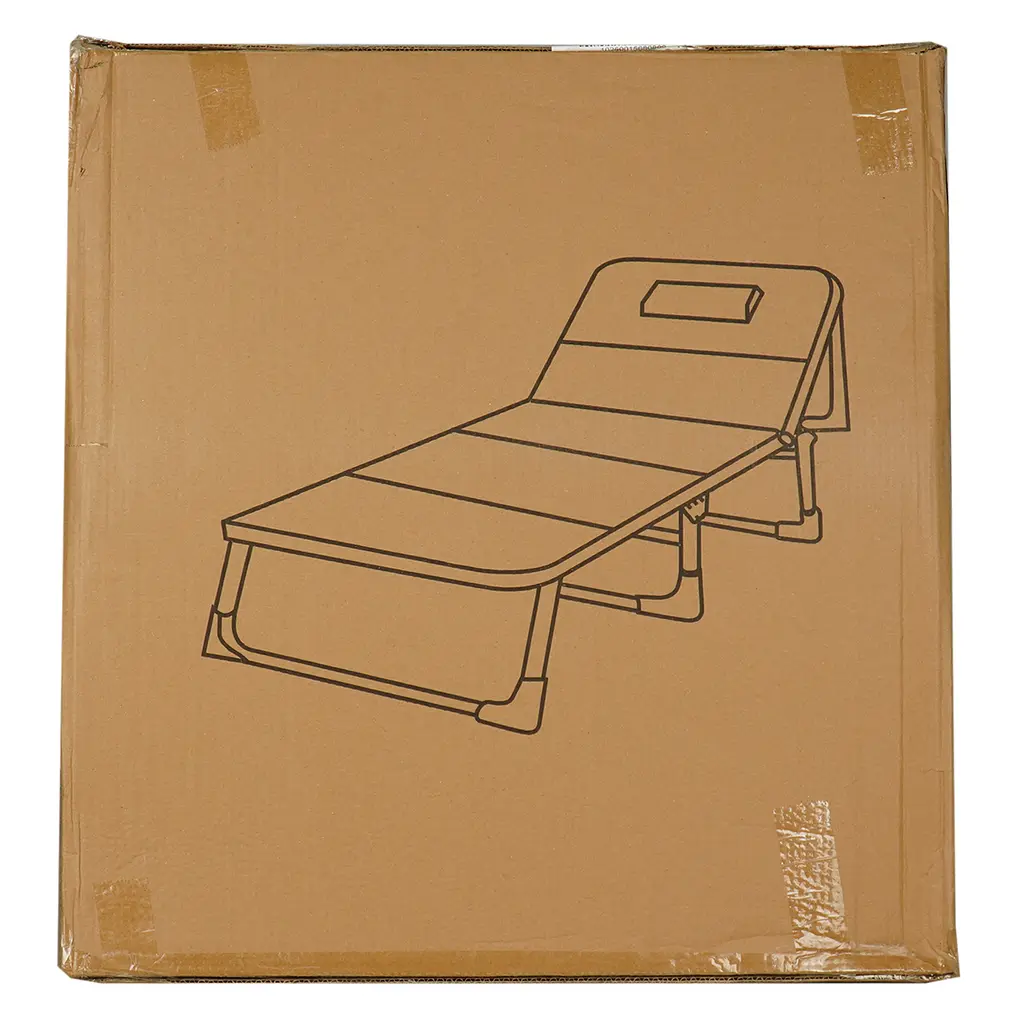 Шезлонг Market Union складной серый - фото 8