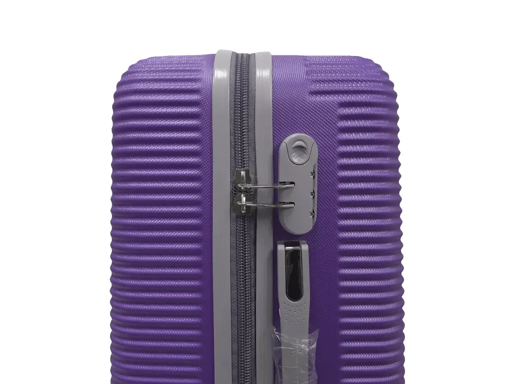 Валіза середня M ABS-пластик Milano bag 004 66×44×28,5см 75л Фіолетовий - фото 5