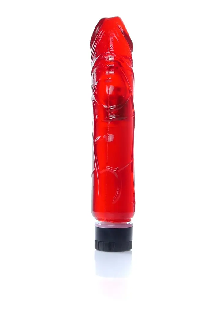 Реалістичний вібратор B - Series EasyLove Boss Series Juicy Jelly 22 см червоний - фото 4