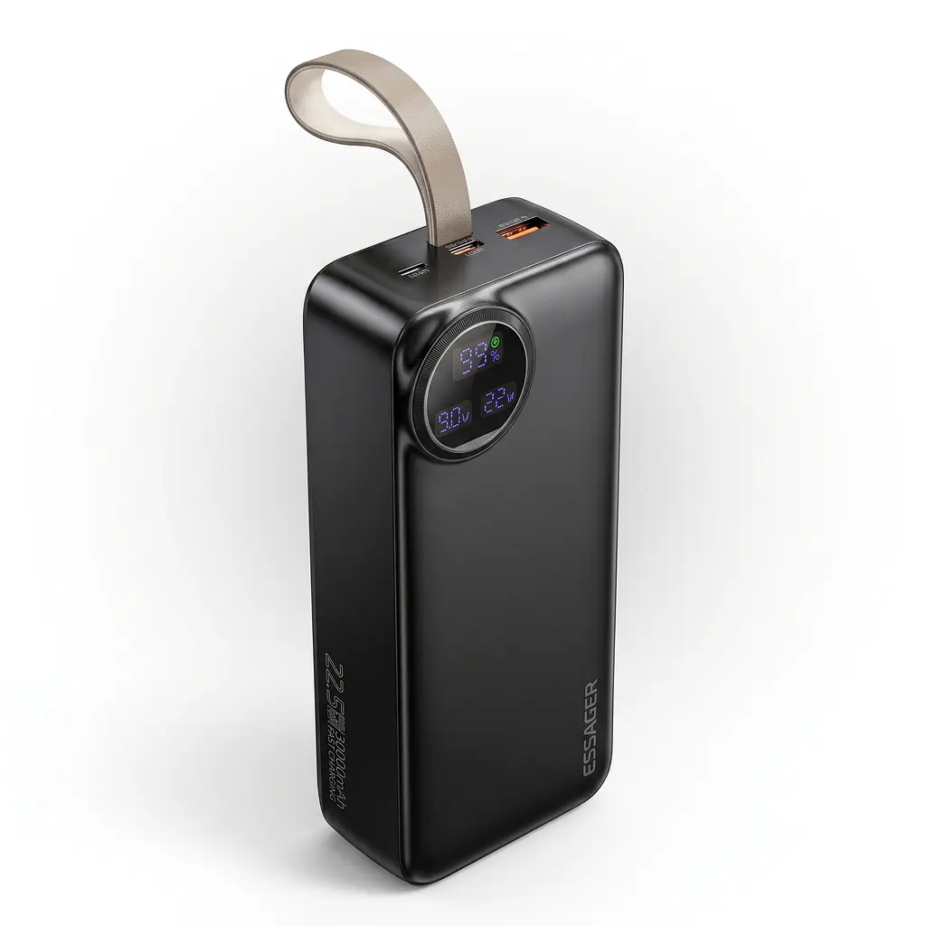 Павербанк Essager Heteromypil 30000 mAh 22.5W (ES-D016), чорний - фото 2