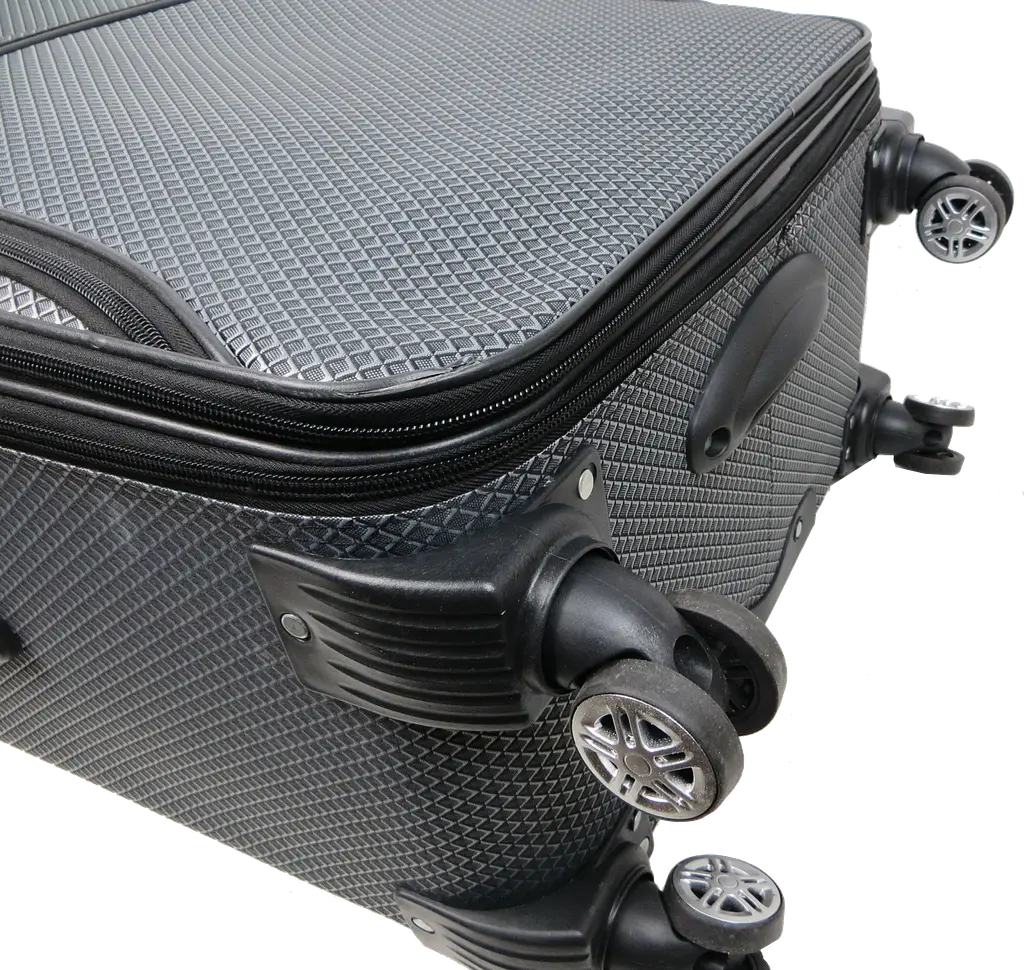 Тканинна велика валіза 100L срібляста в клітку Gedox GD Polo sum0028682 - фото 7