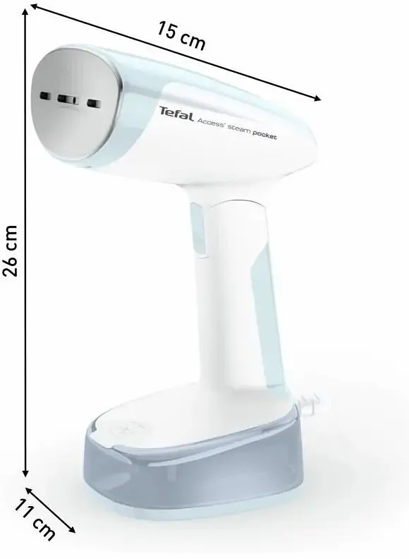 Відпарювач компактний Tefal Access Steam Pocket, 1300Вт, постійна пара - 20гр, біло-блакитний teh0016255 - фото 6