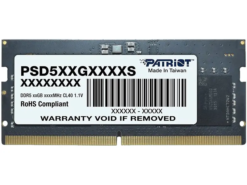Пам'ять для ноутбуків Patriot 8 GB SO-DIMM DDR5 5600 MHz (PSD58G560041S)