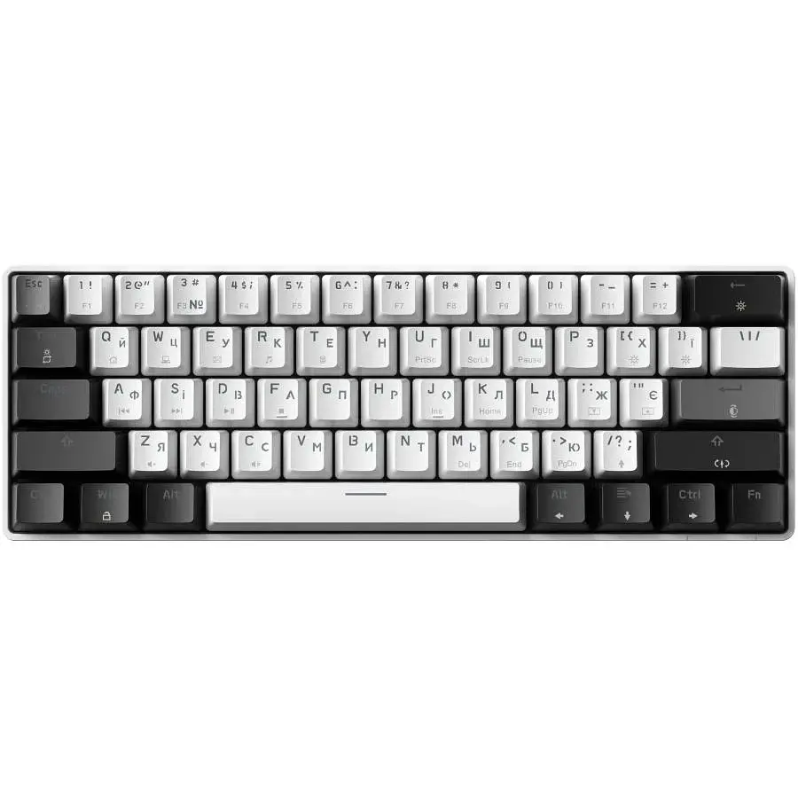 Клавіатура USB GamePro Genesis Infinity MK130BW Outemu Swithes White (MK130BW) UA - фото 2