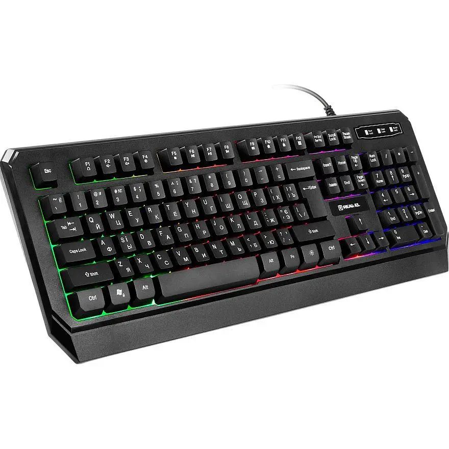 Клавіатура REAL-EL Comfort 7001 Backlit Black (EL123100035) [128770] - фото 2
