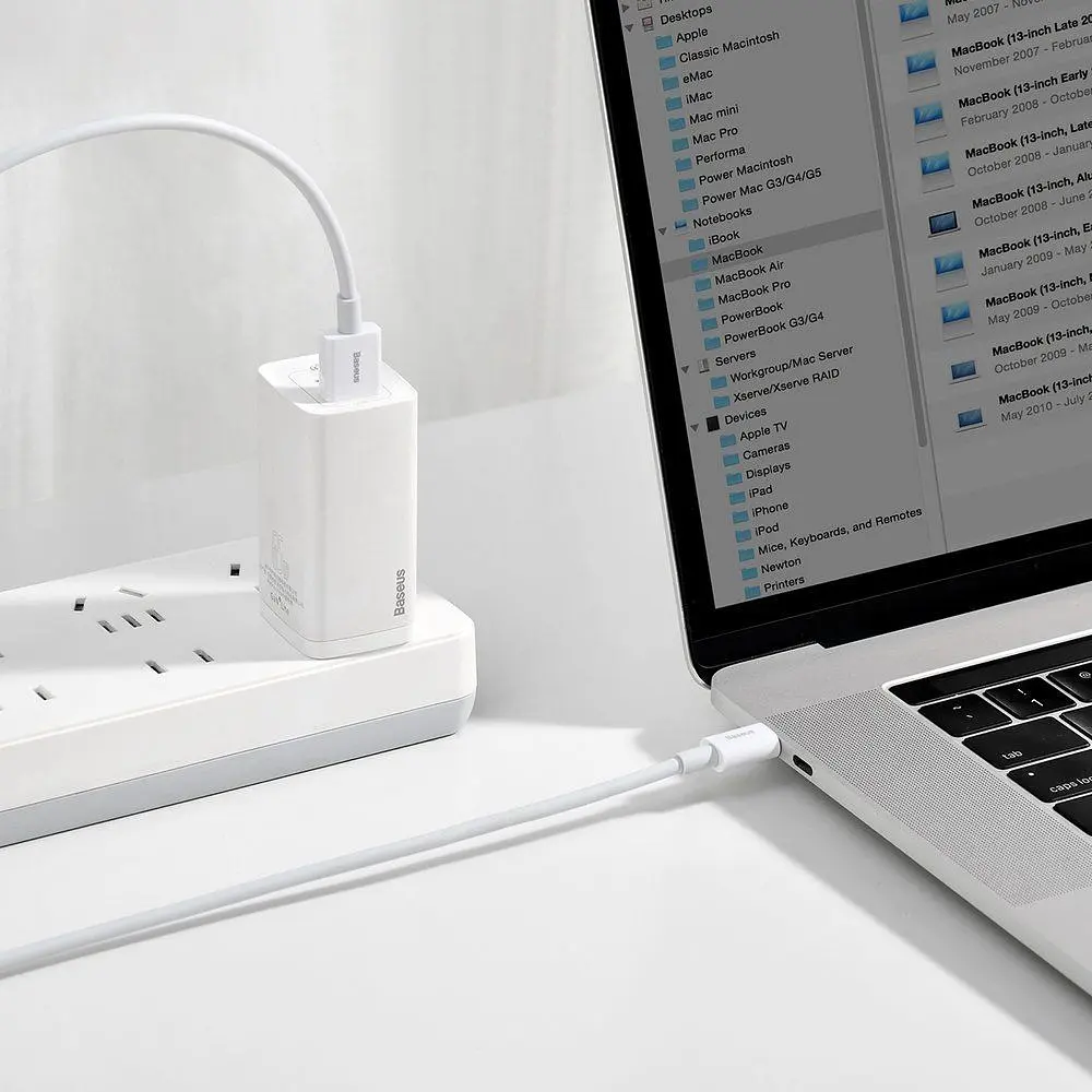 Кабель Baseus Superior Series Fast Charging USB to USB-C 66W 1m (CATYS-02) White [67416] - фото 6