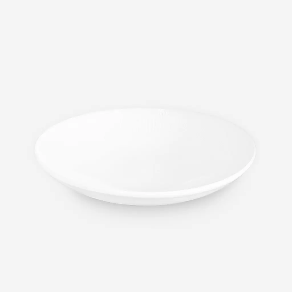 Тарілка МВМ My Home Промінь глибока 20.9 см біла (KP-121 WHITE) - фото 4
