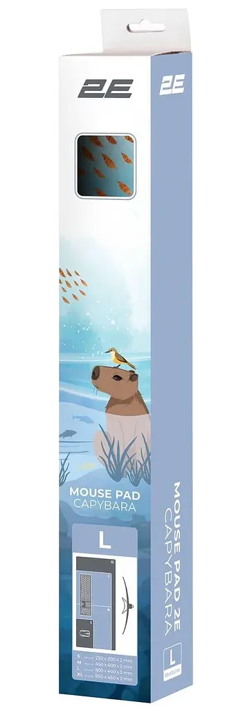 Ігрова поверхня 2E Capybarra L (800x400x2мм) Blue (2E-PAD-L-CAPY-BLUE) - фото 2