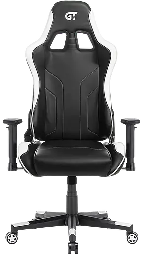 Геймерське крісло GT Racer чорне з білим (X-2528 Black/White) - фото 4