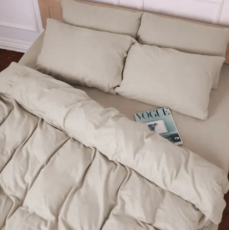 Простыня на резинке MirSon Фланель 004 Cappuchino 140x200 см (2200009649486) - фото 3