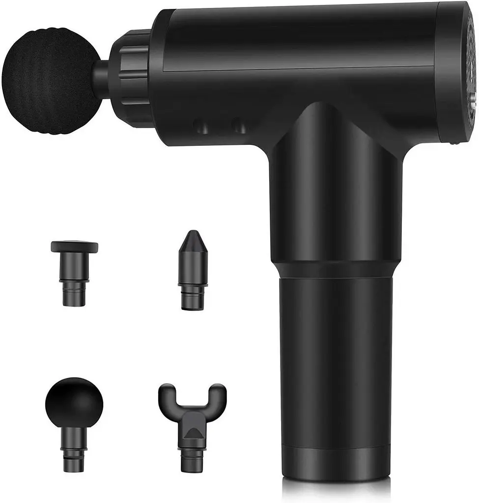 Ручний масажер для м'язів RIAS Fascial Gun KH-320 Black (3_01147) - фото 2