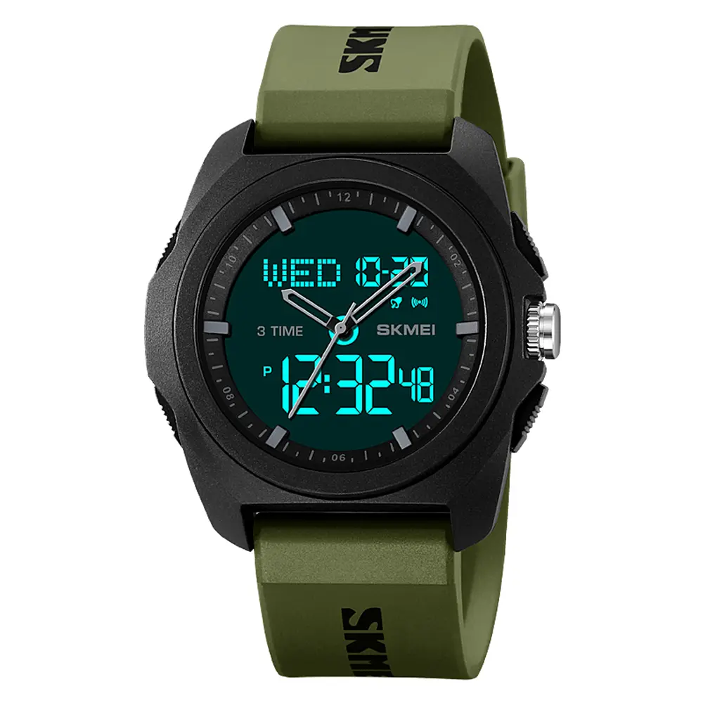 Чоловічий наручний годинник 2199AG Army Green Skmei acs0030157 - фото 2