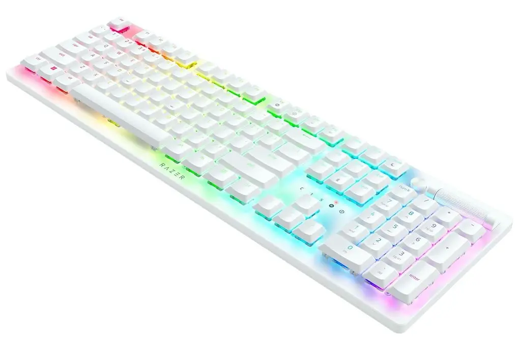 Клавіатура Razer DeathStalker V2 Pro Clicky Optical Switch Wireless White (RZ03-04363500-R3M1) - фото 3
