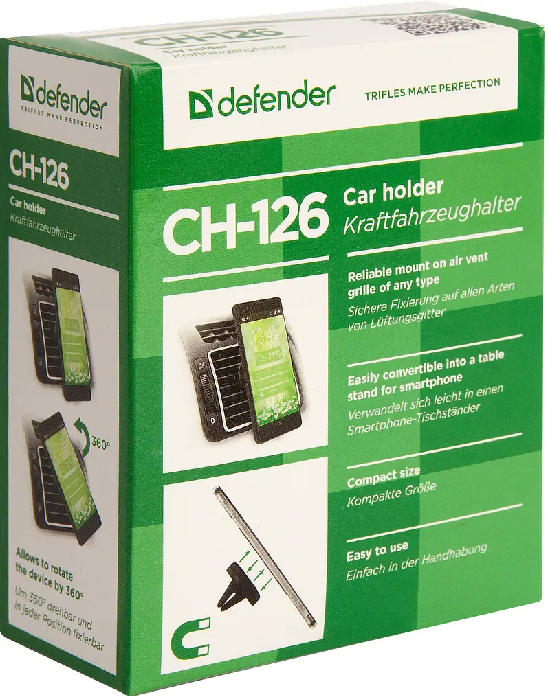 Автотримач Defender Car holder 126 for mobile devices (29126) (6317311) - фото 5