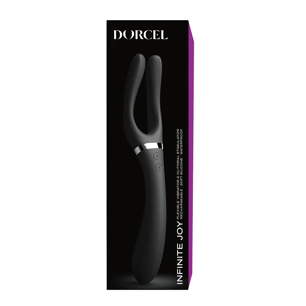 Гибкий универсальный вибратор Dorcel Infinite Joy 28.2 см черный - фото 11