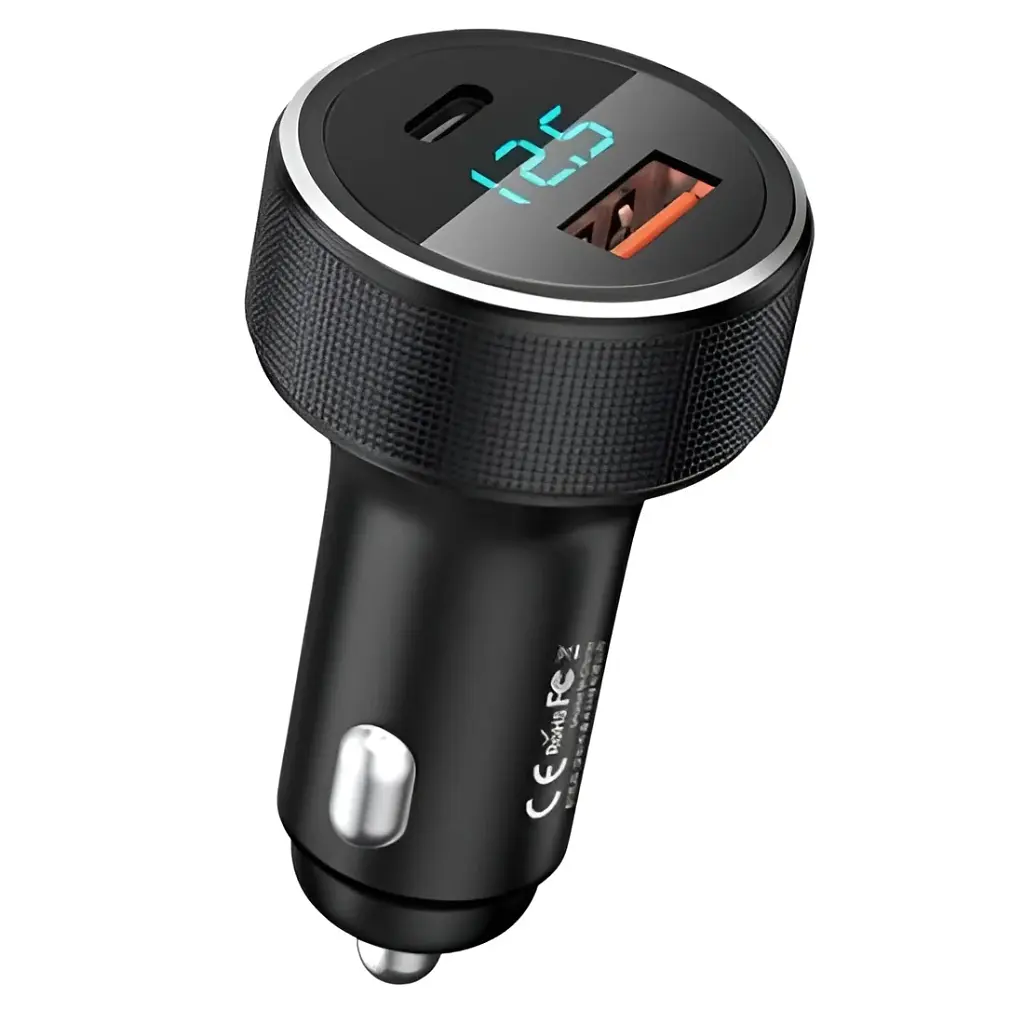 Автомобільний зарядний пристрій Remax RCC-215 Salo (2xUSB, 4.5A) Black (6972174159294)