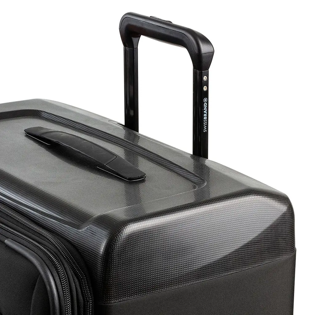 Чемодан Swissbrand Perth (S) Black (SWB_LYPER001S), Черный, Черный - фото 7