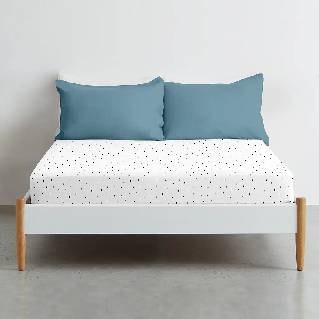 Детская простыня Cosas Dots CS1 110х160 белая (DotsBlackWhite_110x160) - фото 3