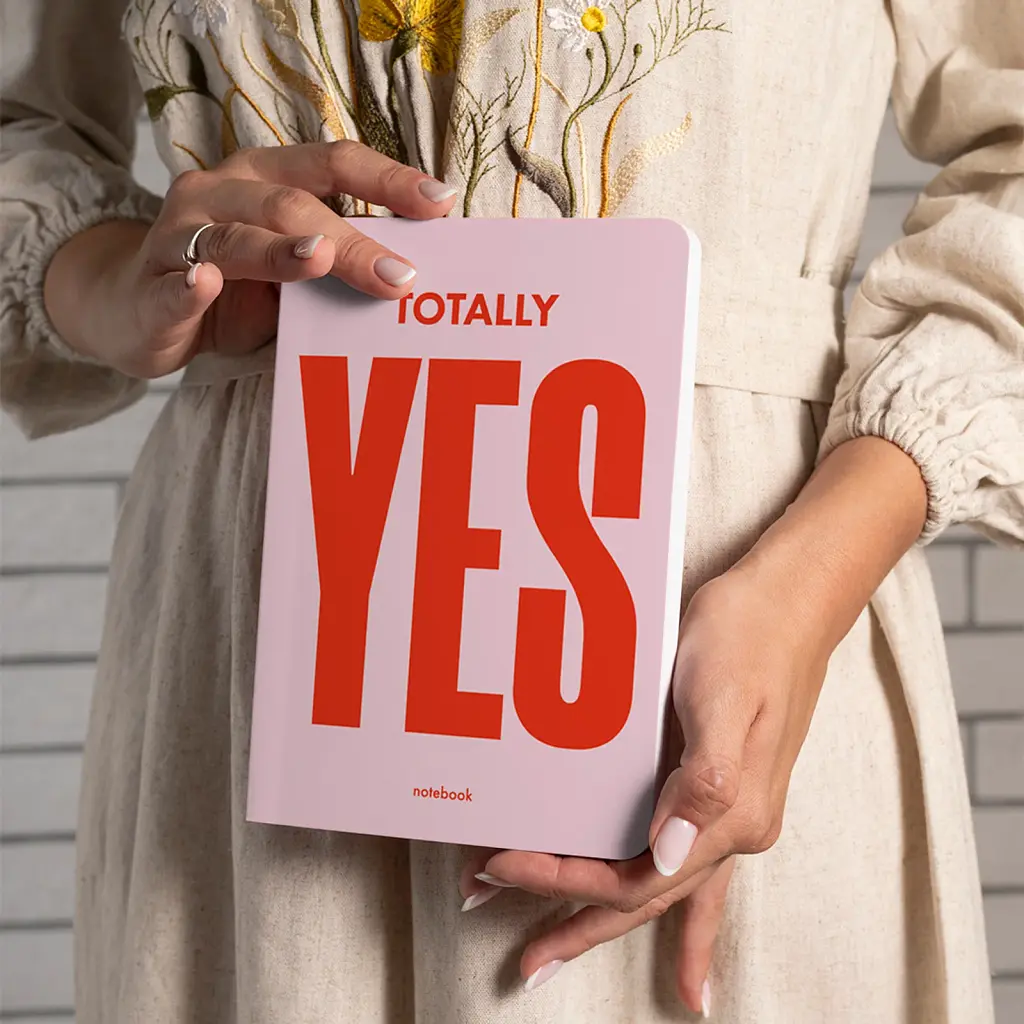Блокнот у клiтинку Totally YES рожевий - фото 4