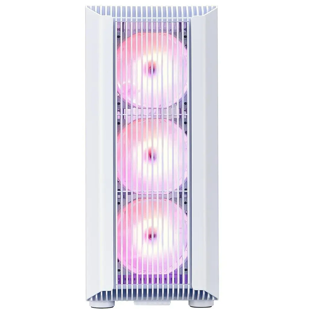 Корпус 1stPlayer H6-WH-4F7-W White без БЖ (H6-WH-4F7-W) - фото 2