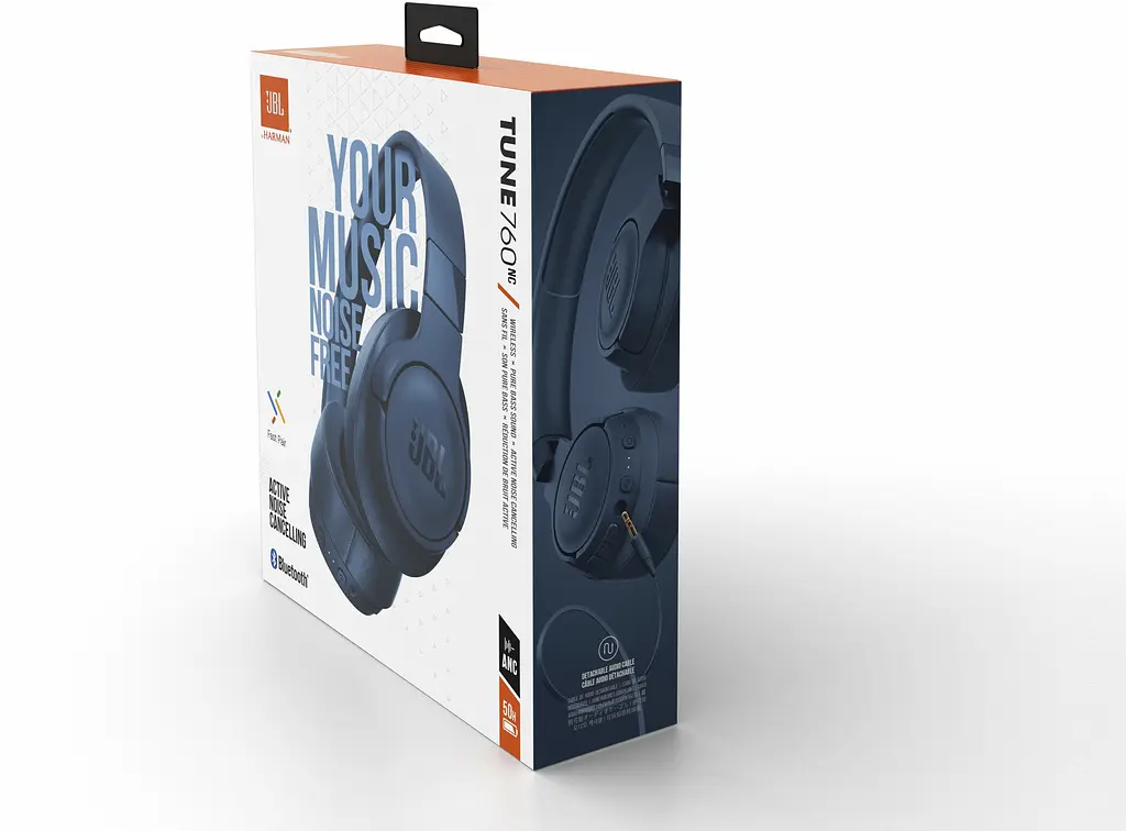 Наушники JBL Tune 760 NC Blue (JBLT760NCBLU) - фото 6