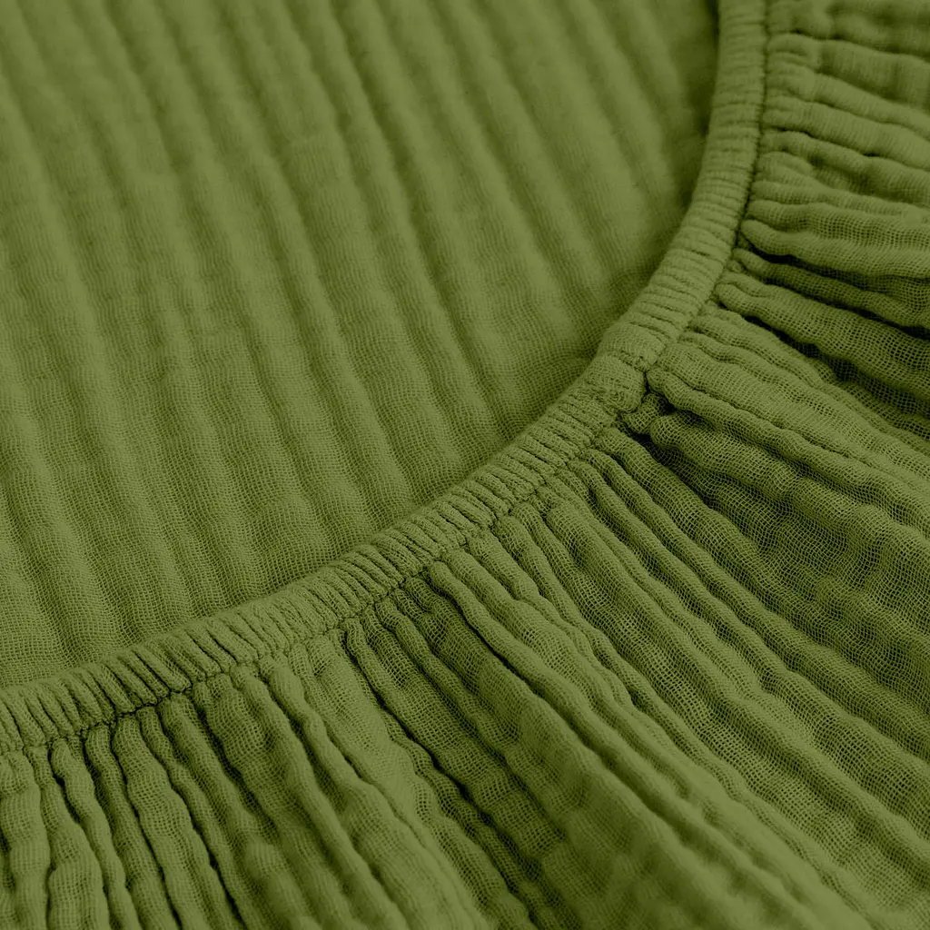 Простирадло на резинці муслін Cosas Avocado 200х200х20 см (020Muslin_Avocado_200x200x20) - фото 4
