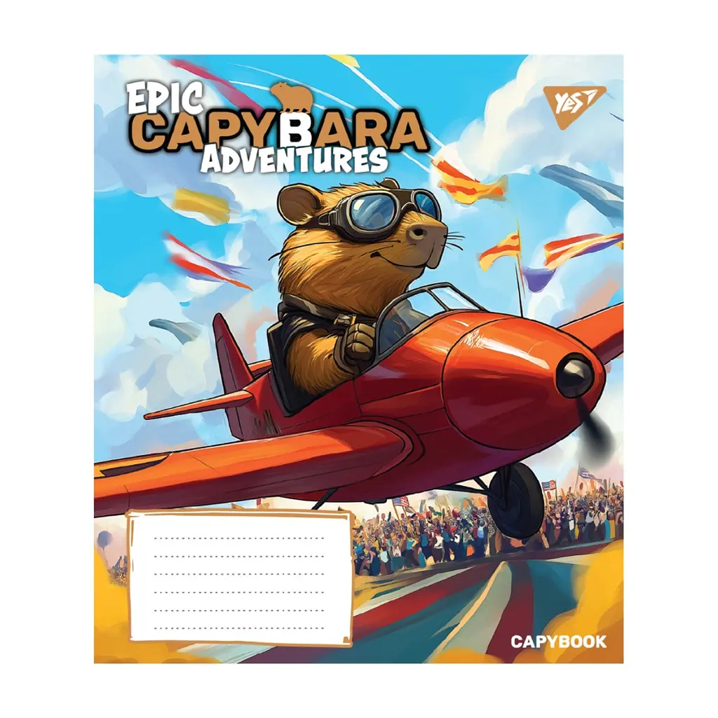 Зошит Yes Epic Capybara А5 12 аркушів лінія (767792), в асортименті - фото 6