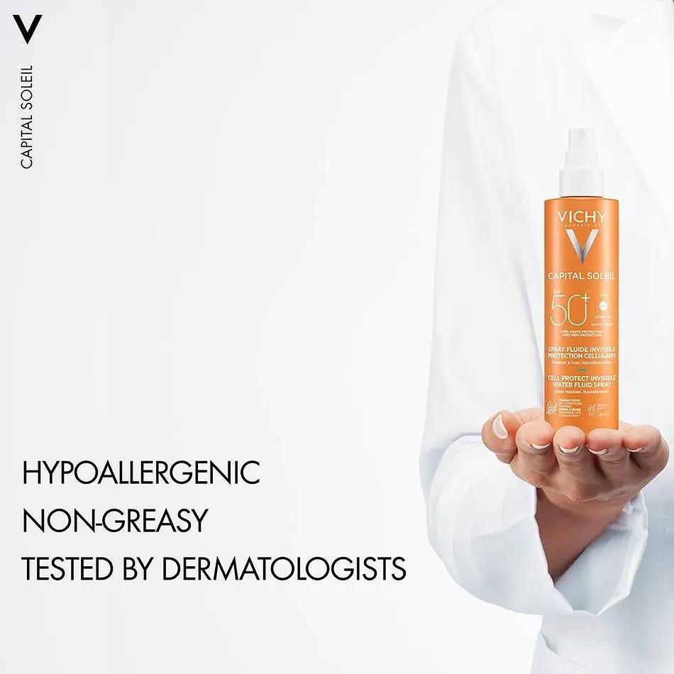 Сонцезахисний водостійкий спрей-флюїд Vichy Capital Soleil для тіла SPF50+ 200 мл (MB494300) - фото 4