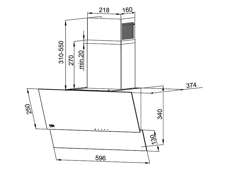 Витяжка Beko HCA62320WH - фото 3