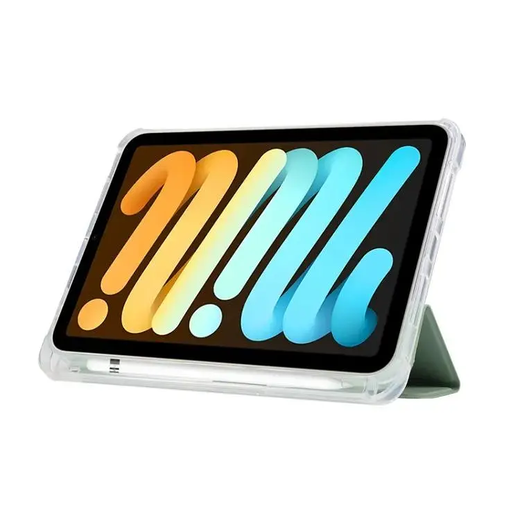 Чехол-книжка BeCover Soft TPU с креплением Apple Pencil для Apple iPad Mini 7 2024 Green (712440) - фото 5