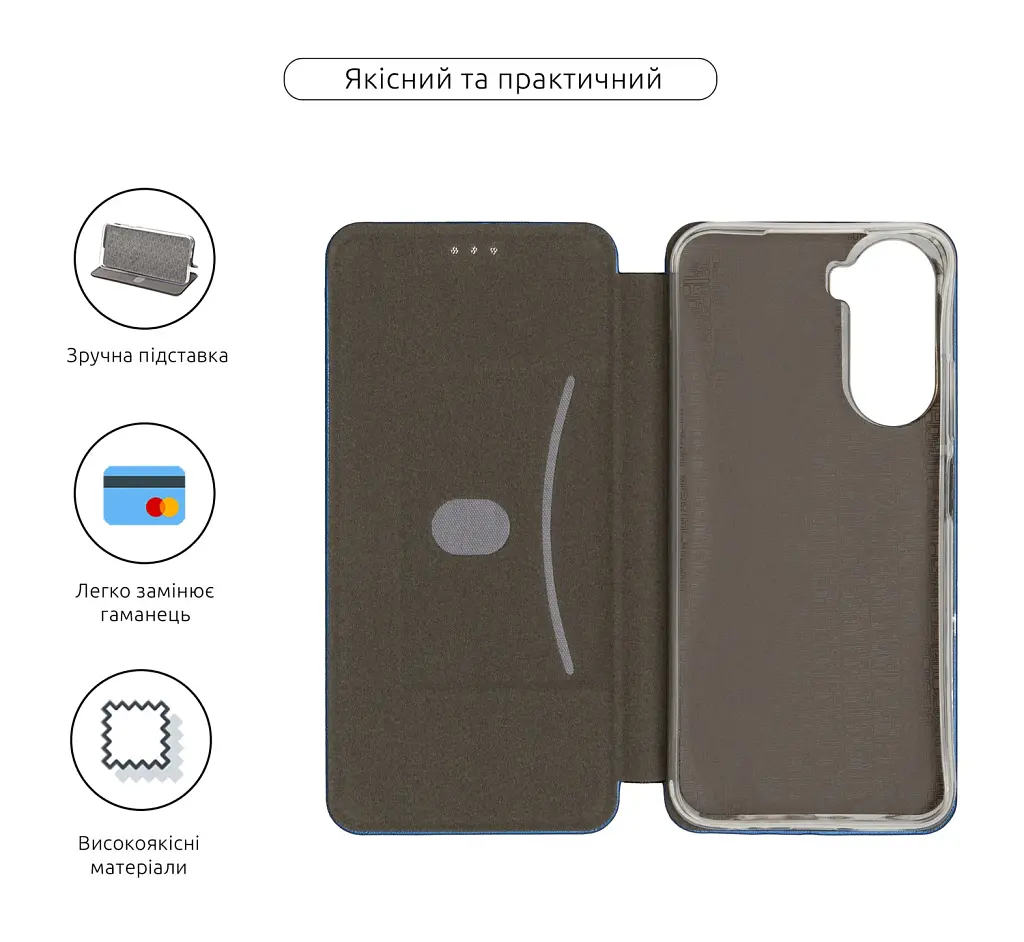 Чохол-книжка ArmorStandart G-Case для Xiaomi Redmi A7 Pro 4G / Poco C81 Pro 4G Blue - фото 3