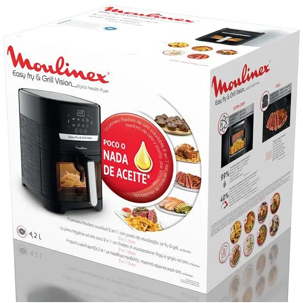 Мультипіч Moulinex Easy Fry&Grill Window 1550 Вт чорна (EZ506820) - фото 4
